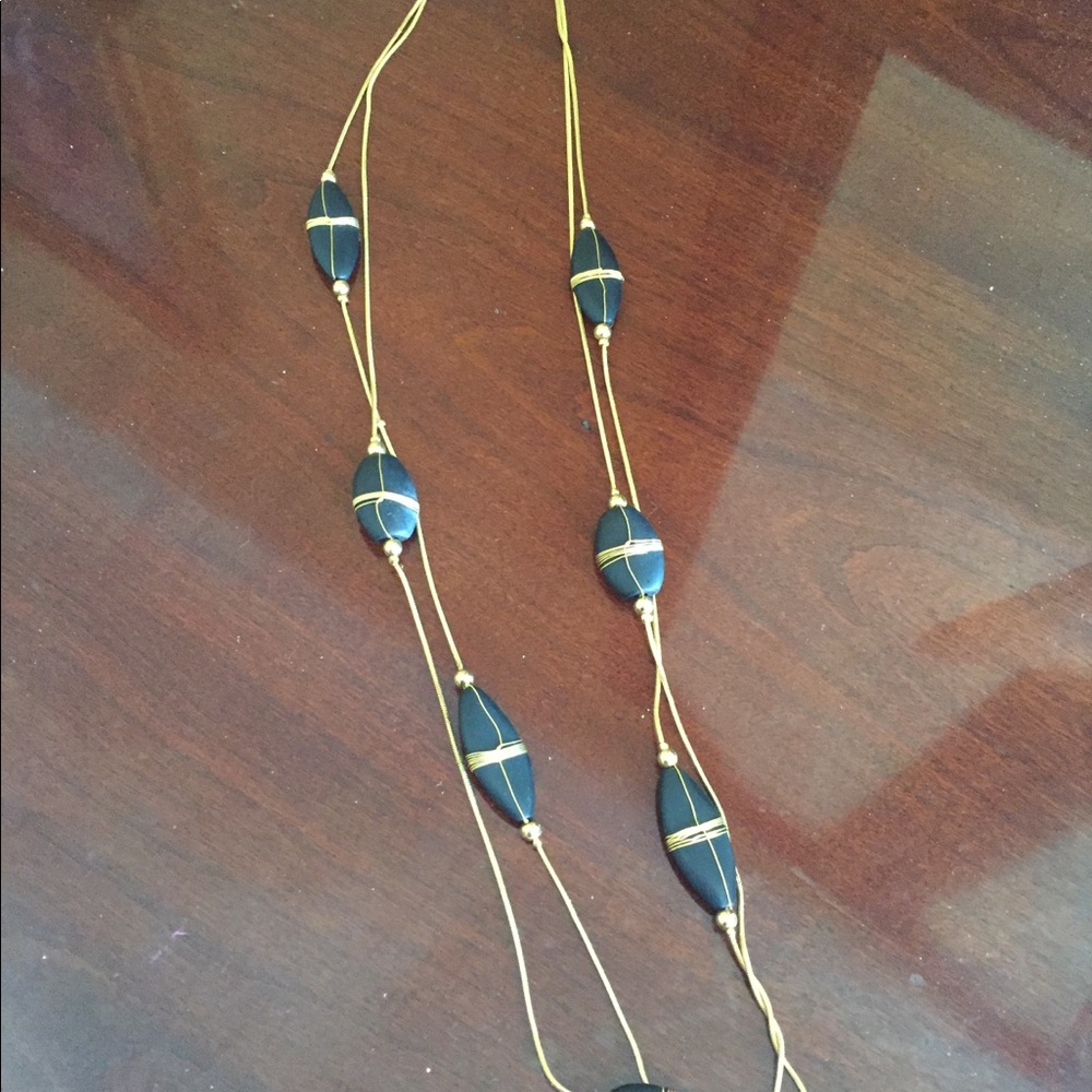 Black and gold necklace